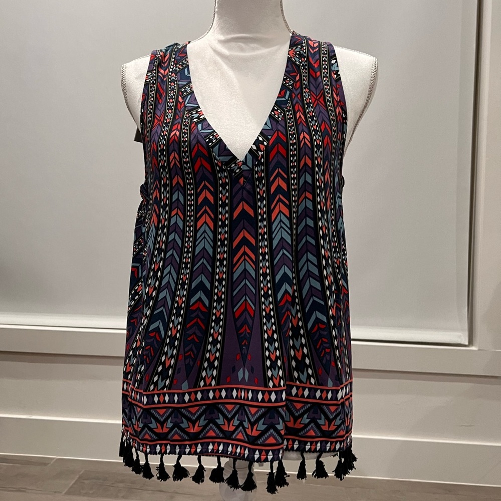 NWT Tart Emory Tassel Fringe Tank